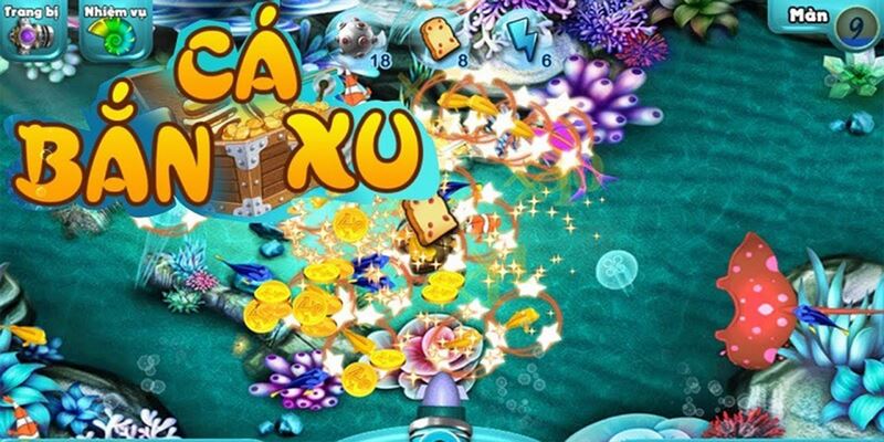 Chơi Bắn Cá Ăn Xu Giải Trí Có Thưởng Cùng Hi88.chat 3 Bắn cá ăn xu